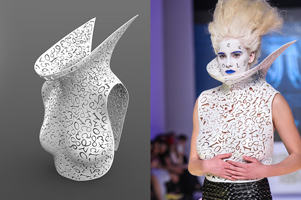 3D Printed Ρούχα Κωνσταντίνος Μητροβγένης Fashion Show 3dhub.gr