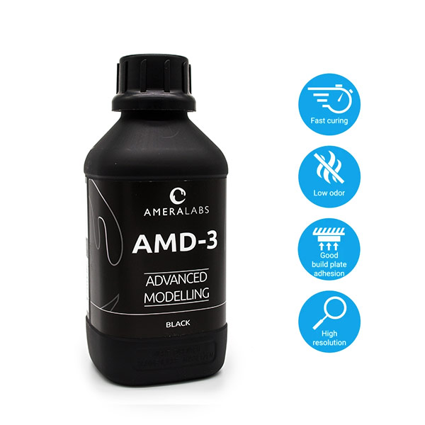 Ameralabs AMD-3 Advanced Modelling Resin Black