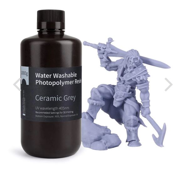 elegoo water washable resin ceramique grey 3DHUBgr