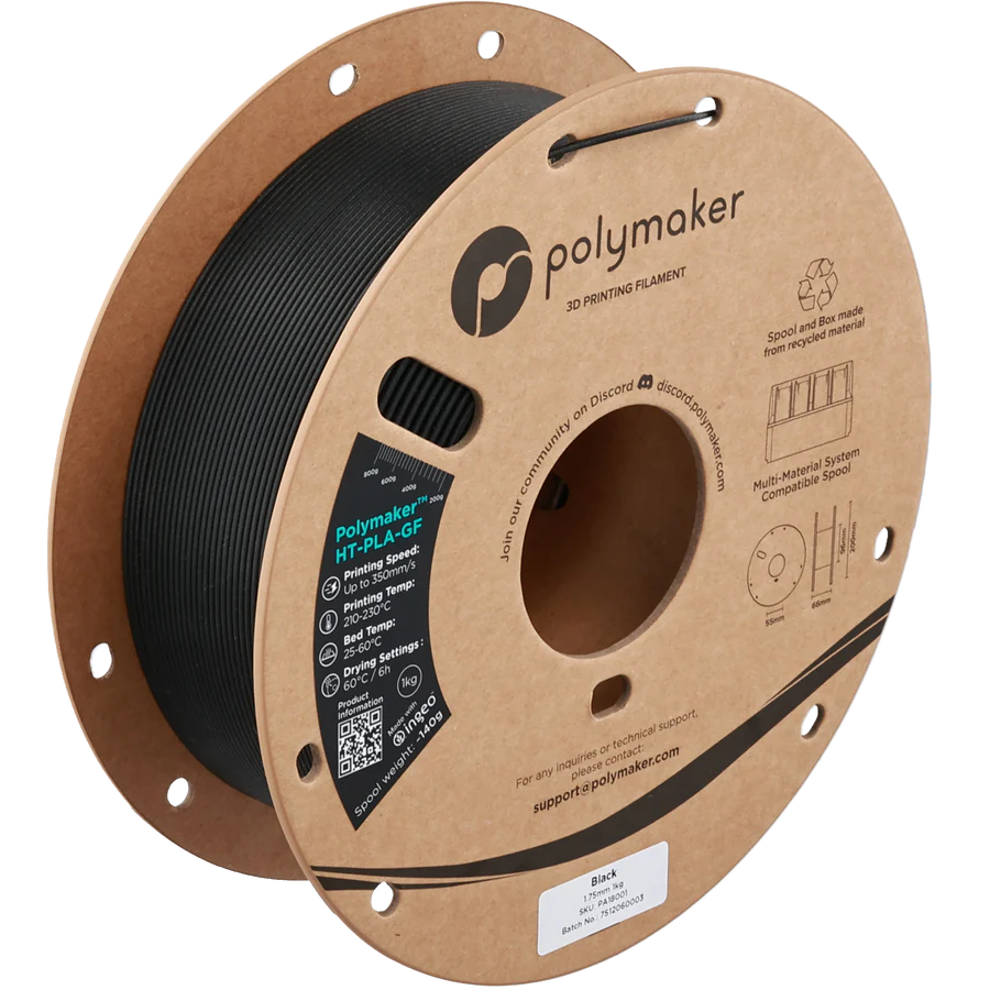 Polymaker_HT-PLA-GF_black Polymaker_HT-PLA-GF_filament_3DHub.gr