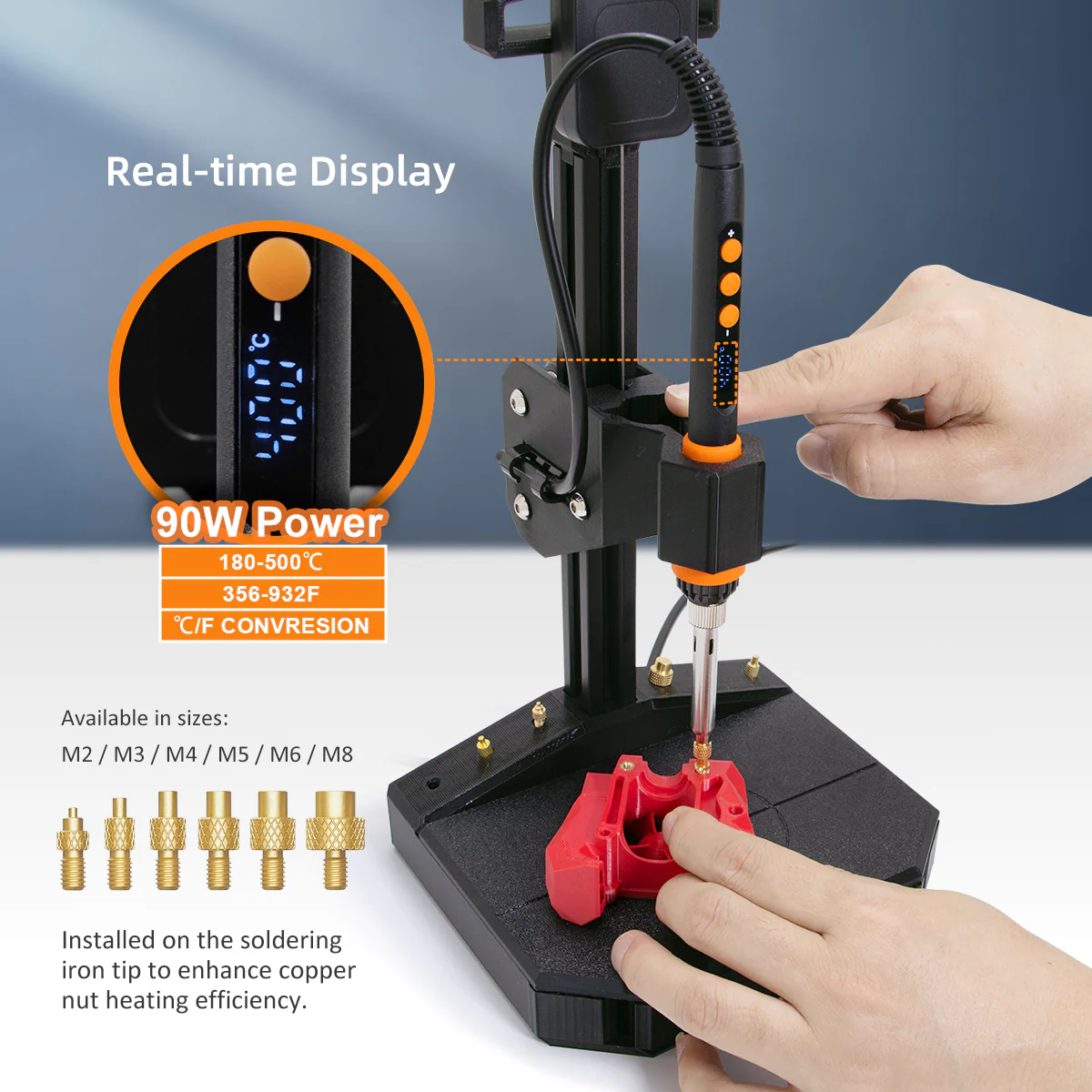HeatInsertPressKit_4 Mintion_Professional_Heat_Insert_Press_Kit_for_3D_Printing